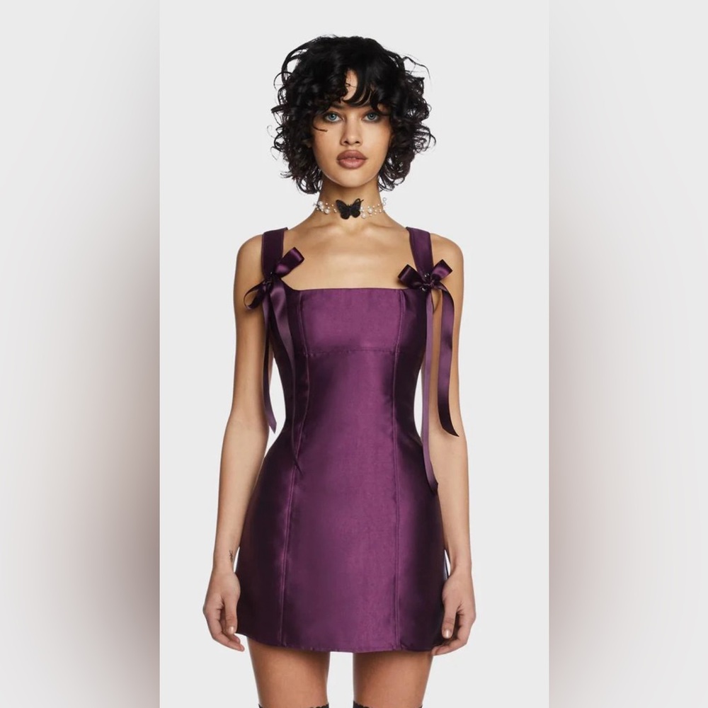 Dolls Kill Purple Pixie Stardust Mini Dress